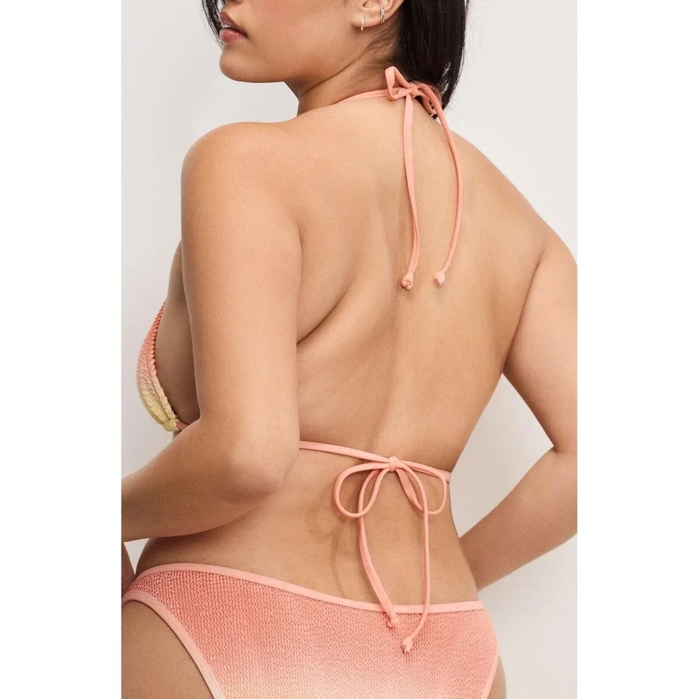 Good American NWT Always Fit Triangle Bikini Top - Size S/M - MSRP $79